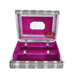 ANTIQUE ELEPHANT LOOK PREMIUM WOODEN HANDMADE 2-<b>ROLL</b> BANGLE BOX / BRACELET BOX - S.O. - Product Image 4