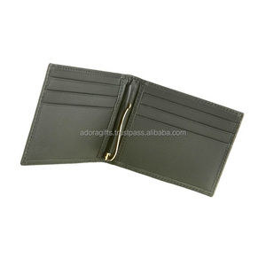Portefeuille pince à billets style cuir fabriqué en Inde Portefeuille pince à billets en cuir PU avec protection RFID - Product Image 1