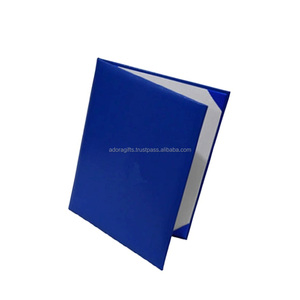 Sıcak satış 2023 kraliyet mavi deri <span class=keywords><strong>diploma</strong></span> toptan kapakları/pürüzsüz deri derecesi sertifika tutucu logo ile yüksek kalite - Product Image 1