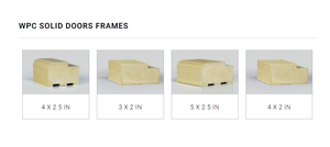 WPC puertas maciza wpc puerta y marco - Product Image 6