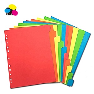 High Quality School Office Stationery Extra Wide A4+ 10 Tab Manila Assorted 5 Color Index Tab <strong>Paper</strong> Divider <strong>File</strong> <strong>Folder</strong> - Product Image 2