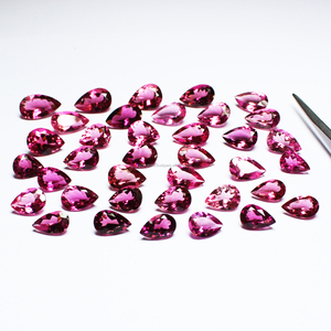 Pierres précieuses de tourmaline rose naturelle 3A en gros |   Pierres semi-précieuses de forme poire rose agréable pour la fabrication de bijoux |   Brésil Origi - Product Image 3