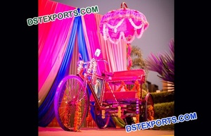 Elegante Boda nupcial entrada Rickshaw Idea novia perfecta entrada decorado Rickshaw decorado Buggy para novia de entrada - Product Image 4