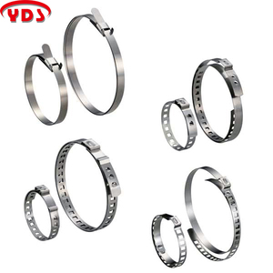 Adjustable Single <b>Ear</b> CV Joint Motorcycle Hose Clamp Stainless Steel 6.4mm <b>Band</b> 360mm Metric Transmission Shaft - Product Image 2