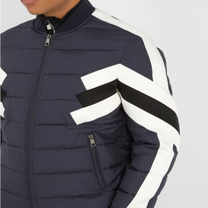 Blouson Bomber d'Hiver Personnalisé pour Homme, Tissu en Toile, Imprimé, Réversible, Respirant, Coupe-Vent, Géométrique - Product Image 4