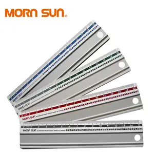 top quality one side bevel scale Custom logo aluminium scale rulers