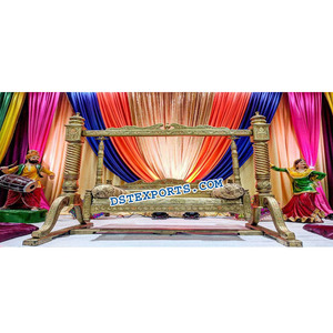 Punjabi Mehndi ชุดแกว่งตกแต่งเวทีแกว่งงานแต่งงานอินเดียตกแต่งเวทีรับการแต่งงานการแต่งงานการตกแต่งขั้นตอนการรับการแต่งงานที่ได้รับความนิยมชุดฮูลาสหรัฐอเมริกา - Product Image 1