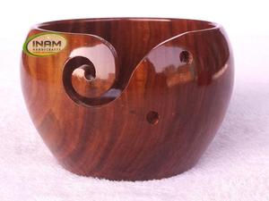 Cuenco de hilo de madera hecho a mano, calidad extrema - Product Image 5