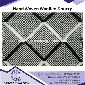 Prix économique de haute qualité doux tapis en laine à poils hauts Design de vague Unique Style moderne entrée de la maison décor de Noël tissé - Product Image 3