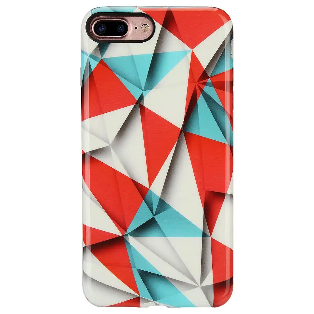 2018 Fashion Geometric Triangle Design Phone Case For iPhone 8 Plus Case Custom Logo Phone Case for iPhone