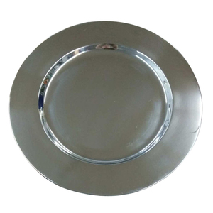 Assiette de présentation de mariage de table vente chaude et de haute qualité sur Offre Spéciale assiette en métal personnalisée réutilisable - Product Image 1