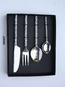 Juego de cubiertos de acero pulido Otros modelos disponibles Cubiertos para el hogar de 4 piezas Vajilla y cubiertos de acero - Product Image 4