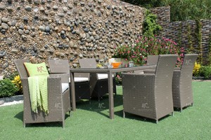 Stunning Design Synthetic Rattan Coffee and Dining Set for Outdoor Garden Patio Wicker Furniture - Product Image 4