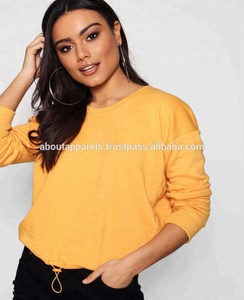 เสื้อสเวตเตอร์ระบายอากาศคอกลมแบบเรียบมีสไตล์มาใหม่มีโลโก้ตามสั่ง - Product Image 2