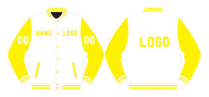 Veste d'hiver personnalisée pour hommes/femmes Varsity Jacket Plus Size Crochet Wool Cotton Polyester Hood Doublure Puff Printing Button - Product Image 4