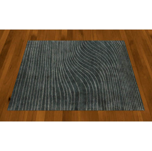 Tapis moderne tufté à la main en laine 100% sur mesure fabriqué à la machine avec une hauteur de poils en peluche - Product Image 2