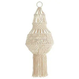 Small Ceiling <b>Light</b> <b>Shade</b> Designer Indian Handmade <b>Macrame</b> Wedding Luxury Chandelier Modern - Product Image 1