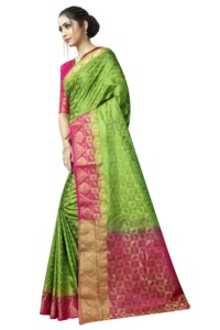 Banarasi en soie et coton, sari, vêtements de fête indiens pour mariage, vente en gros de saris pour femmes, vêtements pour dames - Product Image 2