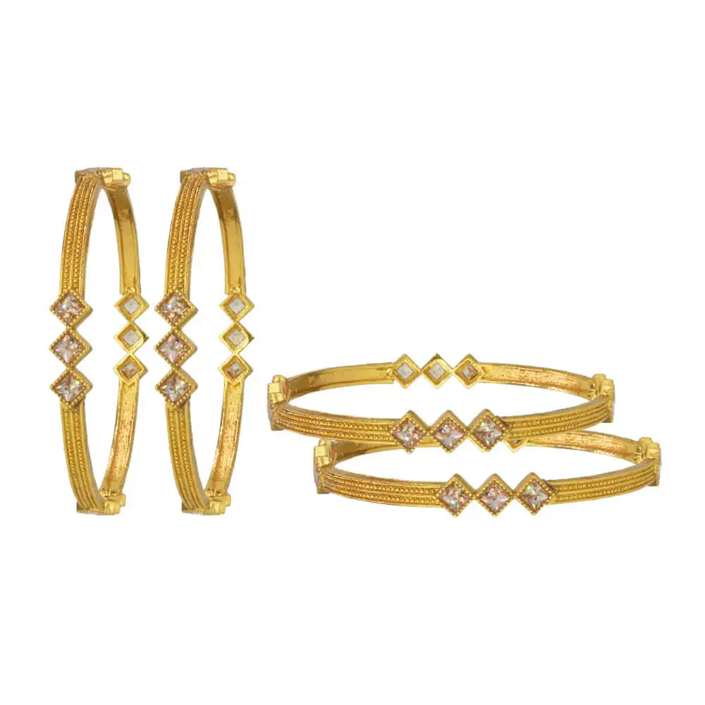 Indian Fancy Bangles Gold Plated Jewellery Wholesale - 14784