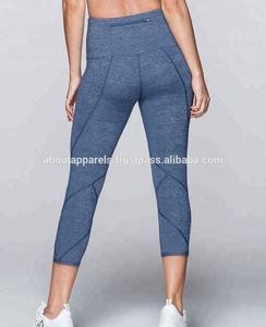 Leggings imprimés avec logo personnalisé en vrac pour femmes Pantalon d'entraînement à taille haute Collants de fitness Leggings respirants en spandex - Product Image 4