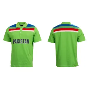 Mens polyester custom panel cricket jersey with pipping
