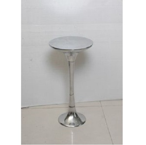 Tabouret de bar en aluminium élégant de style moderne avec accessoire de meuble à cadre en métal brillant - Product Image 1