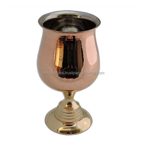 Goblet Metal Brass Wine Drinking Glass Goblet Tabletop Decorative Small Goblet Glass - Product Image 4