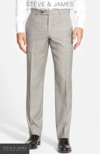 Men's Custom <b>Wool</b> Formal Trousers Anti-Wrinkle Quick Dry Lightweight Regular Fit Business Style - Product Image 3