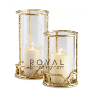 Handblown Glass Hurricane Candle Holder Clear Glass Chimney Candle Holder Glass Hurricane Candle Holders For Home Decor