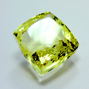 อัญมณีหลวมอเนกประสงค์สีเหลือง kunzite Cabochon สีเหลืองธรรมชาติทำด้วยมือสำหรับทำเครื่องประดับเงิน - Product Image 1