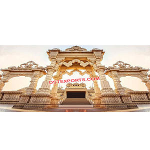 Ajanta Ellora Wedding Mandap Set Indian Wedding Mandap Set Fabricante Últimas Fiber Wedding Mandaps para la venta Best Stage Mandap - Product Image 1