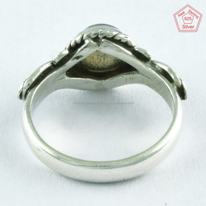 แหวนหินลาบราดอไรต์สีเงินสเตอร์ลิง925อัญมณีชั้นดีเครื่องประดับขายส่ง - Product Image 4
