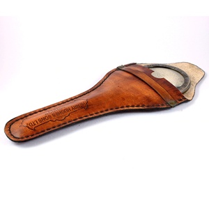 Loupe en laiton finition antique avec étui en cuir détective enquêtes nouveauté cadeau pour noël nouvel an alliage métallique - Product Image 3