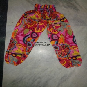 Pantalons de mode pour femmes imprimés en coton mélangé coloré Harem Pyjamas Fournisseur en gros de l'Inde - Product Image 1