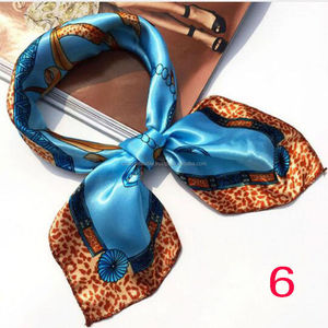 Silk Square Scarves Scarf Bandannas Head Wrap Shawl Satin <b>Women</b> Soft Stewardess Neckerchief <b>Headband</b> Head Neck <b>Women</b> Kerchief - Product Image 3