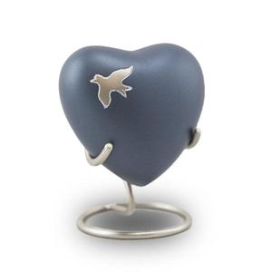 Urna de cremación en forma de corazón dorado y negro, suministros funerarios conmemorativos, urnas funerarias de la india, venta al por mayor - Product Image 1
