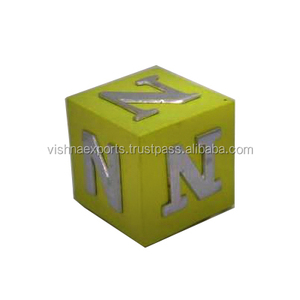 N <b>Letter</b> Model Cuboid Aluminum <b>Metal</b> Craft Elegant Plating Technique Home Decoration - Product Image 2