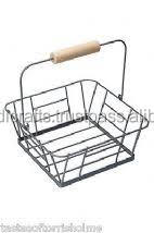 Cesta de alambre de cocina Shopper con mango de madera Caja de almacenamiento de cocina con la mejor calidad - Product Image 6