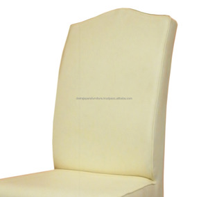 Silla de comedor de caoba, muebles franceses de Japón, tapizado en color blanco - Product Image 3