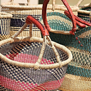 Panier en bambou et rotin, corbeille de haute qualité, livraison gratuite - Product Image 1