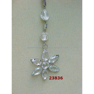 Adorno colgante de Metal y cuentas para decoración colgante de Navidad para el hogar, sala de estar, baño al aire libre, cocina, Patio interior, porche - Product Image 1