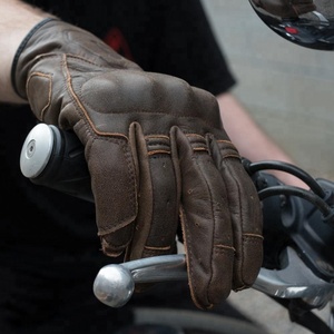 Gants en cuir de course de moto personnalisés de haute qualité, gants en peau de mouton, gants en cuir de vache - Product Image 3