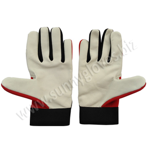 2023 Durable Goat Leather Mechanic Work <b>Gloves</b> Anti-Cut and Anti-Impact Assembly Features - Product Image 4