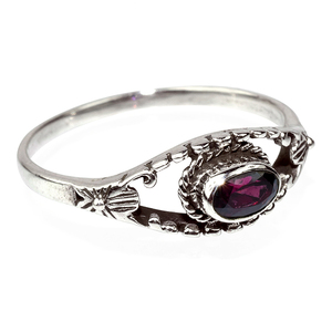 ดูดีรูปไข่สีแดงฝาโกเมน925แหวนเงินสเตอร์ลิงออนไลน์เงิน Jewelry1เครื่องประดับผู้ค้าส่ง - Product Image 1