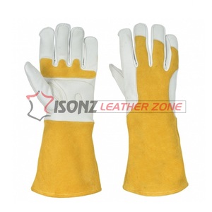 Guantes de Trabajo de Cuero Granulado Estándar ISONZ, Guantes de Seguridad para Soldadura TIG/MIG con Características Anti-Corte, Antideslizantes y Anti-Impacto - Product Image 5