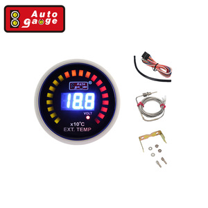 New Condition 52mm Electric Car LED EGT Auto <strong>Meter</strong> <strong>LCD</strong> Display Boost Gauge for Vehicles - Product Image 3