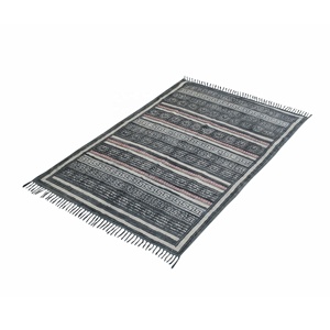 Alfombra tejida a mano india de 4x6 pies, Alfombra de área teñida con vegetales, estampada a mano, venta al por mayor - Product Image 2