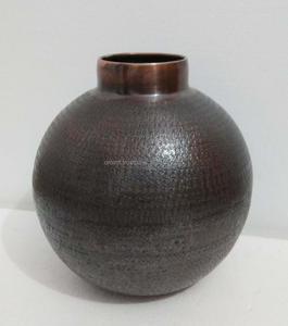 Fabricant fiable de la dernière conception de la décoration intérieure de qualité supérieure VASE DE FLEUR EN FER ÉMAILLÉ BLEU - Product Image 3