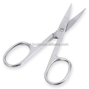 กรรไกรตัดเล็บสเตนเลสใบมีดโค้งสำหรับใช้ในงานทำเล็บมืออาชีพ - Product Image 1