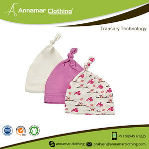 High Quality 100% Cotton Newborn Baby Beanie Hat With Private Label - Product Image 3